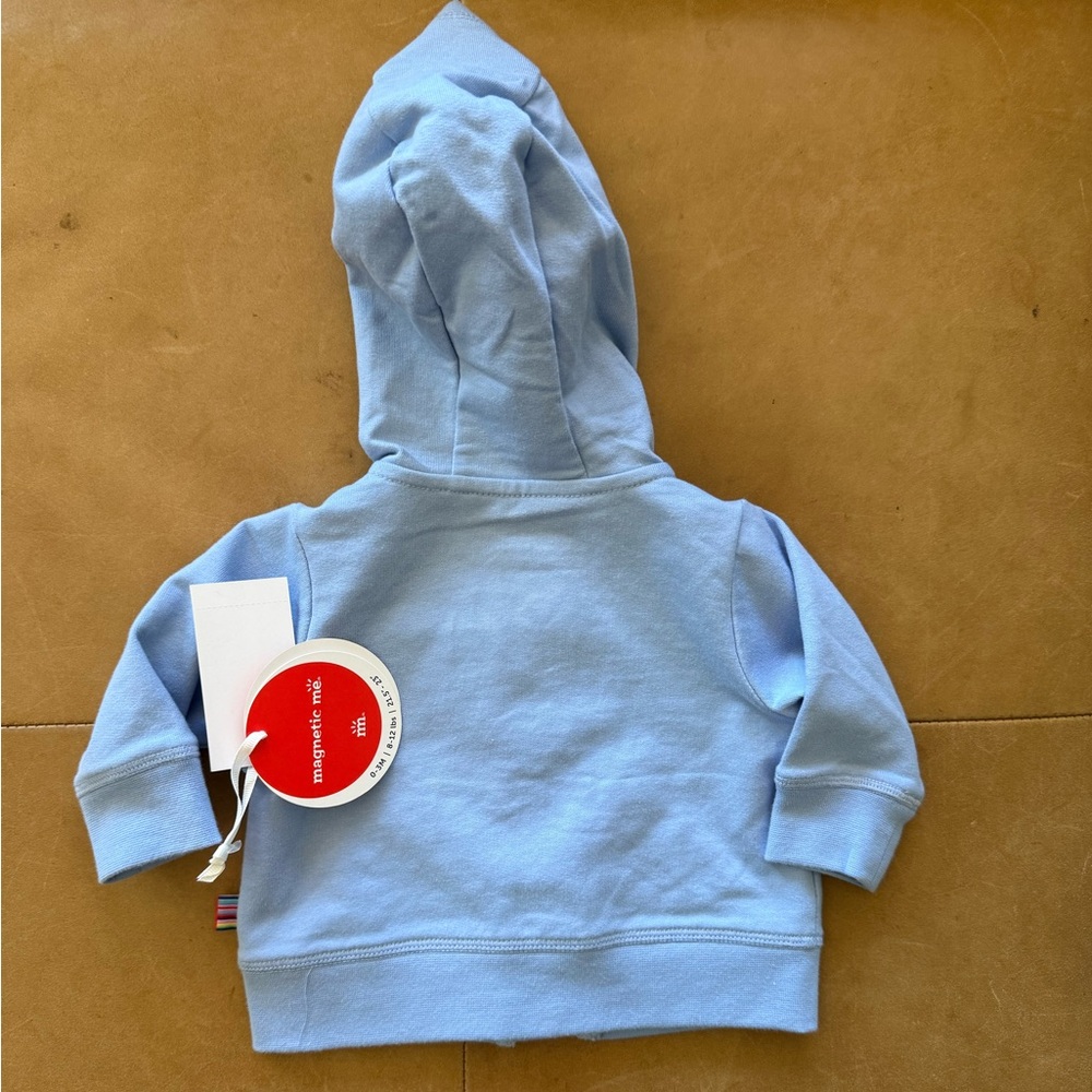 💚$25 FLASH SALE💚Magnetic Me Organic Cotton Hoodie 0-3M NWT - Picture 2 of 4